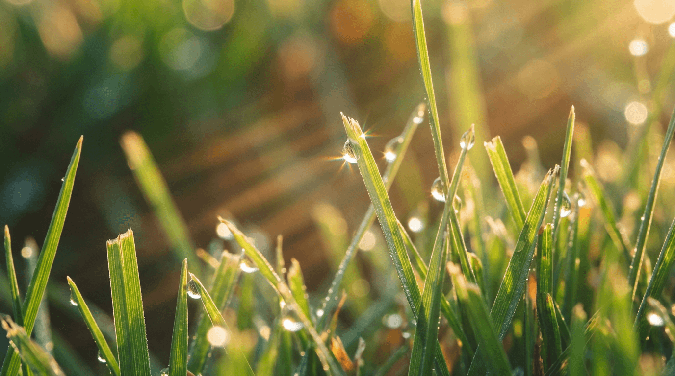 Neatly mowed lawn in Toronto with crisp green grass blades