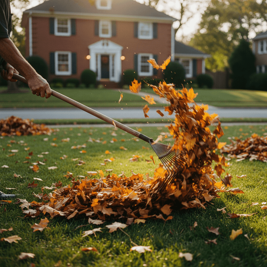 Fall clean-up and leaf removal